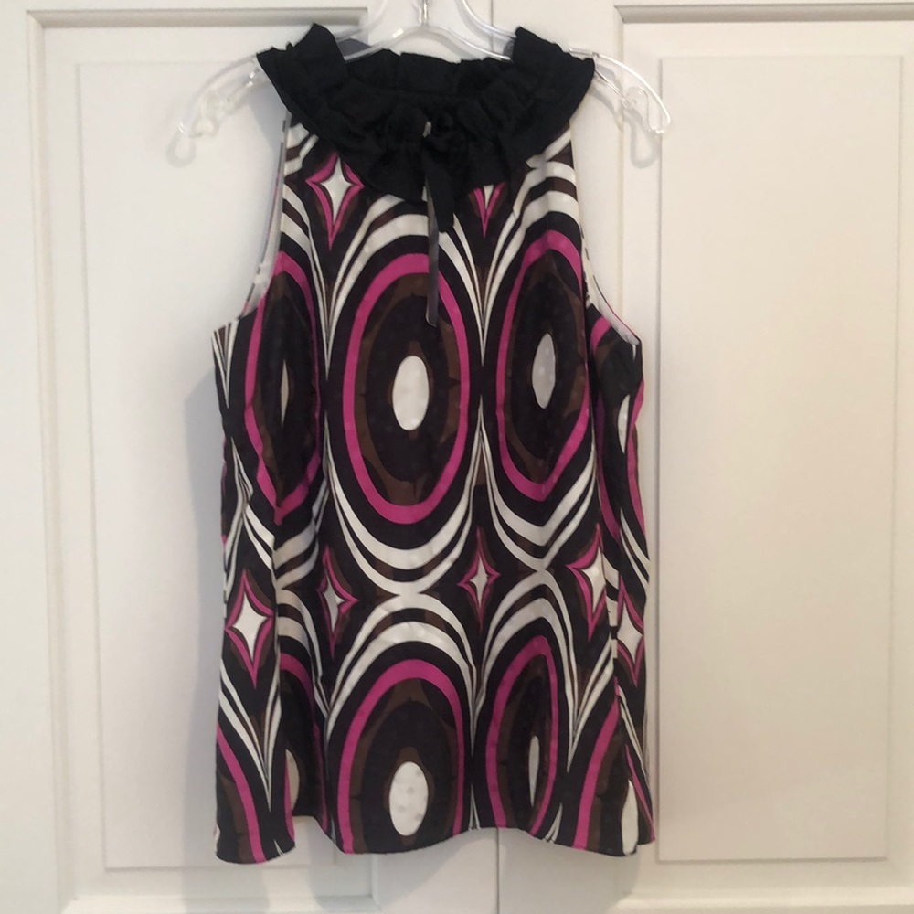 Silk patterned top